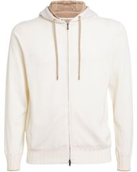 FIORONI CASHMERE - Cashmere Zip-up Hoodie - Lyst