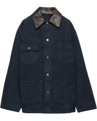 Prada - Canvas Oversized Jacket - Lyst