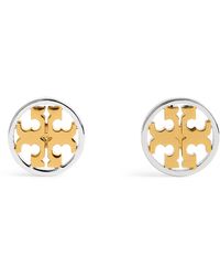 Tory Burch - And-Plated Icon Stud Earrings - Lyst