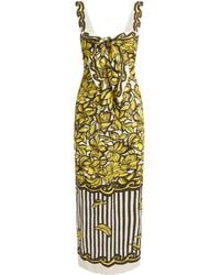 ALÉMAIS - Hemp Printed Mona Midi Dress - Lyst