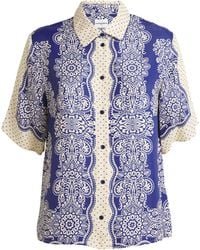 Claudie Pierlot - Printed Short-Sleeve Shirt - Lyst