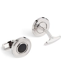 Dunhill - Silver And Onyx Cufflinks - Lyst