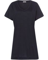 Hanro - V-neck Short-sleeved Nightdress - Lyst
