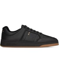 Saint Laurent - Men Grained Sneakers - Lyst