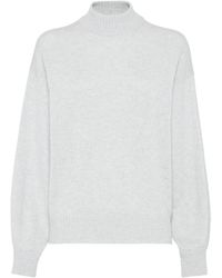 Brunello Cucinelli - Cashmere High-neck Sweater - Lyst