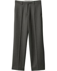 Miu Miu - Wool Straight Trousers - Lyst
