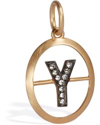 Annoushka - And Diamond Initial Y Pendant - Lyst