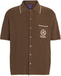 Ralph Lauren - X Wimbledon Silk-Blend Short-Sleeve Shirt - Lyst