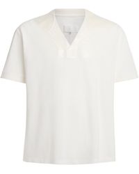 Maison Margiela - Cotton Open-Collar Polo Shirt - Lyst