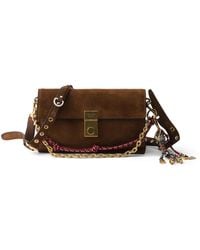 Prada - Small Suede Soft Sound Shoulder Bag - Lyst
