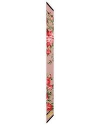 Dolce & Gabbana - Silk Floral Skinny Scarf - Lyst