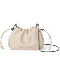 Brunello Cucinelli - Mini Leather Mellow Bucket Bag - Lyst