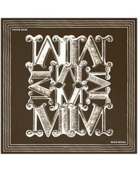 Max Mara - Silk Logo Scarf - Lyst