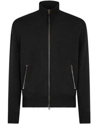 Tom Ford - Virgin Wool Zip-Up Sweater - Lyst