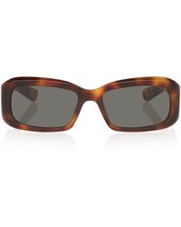 Saint Laurent - Acetate Rectangle Sunglasses - Lyst