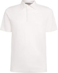 Canali - Mercerised Cotton Polo Shirt - Lyst