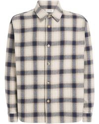 FRAME - Cotton-Blend Check Overshirt - Lyst