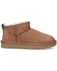 UGG - Classic Ultra Mini Sheepskin Ankle Boots - Lyst