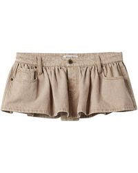 Miu Miu - Denim Mini Skirt - Lyst
