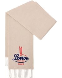 Loewe - Alpaca-Wool Embroidered Scarf - Lyst