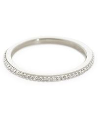 Monica Vinader - Sterling And Diamond Eternity Ring - Lyst