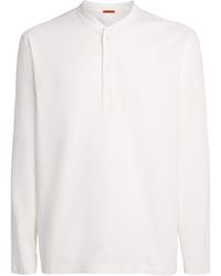 Barena - Cotton Jersey Henley Top - Lyst