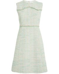 St. John - Tweed Mini Dress - Lyst