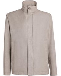 Herno - Linen-Wool-Silk Jacket - Lyst