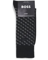 BOSS - Cotton-Blend Mini Pattern Socks - Lyst