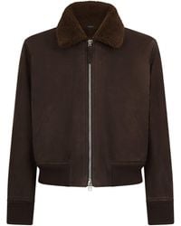 Tom Ford - Suede Bomber Jacket - Lyst