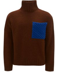 JW Anderson - Oversized Pocket-detail Rollneck Sweater - Lyst