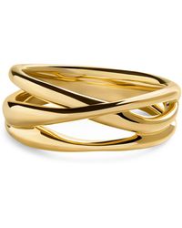 Monica Vinader - Vermeil Nura Crossover Ring - Lyst