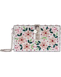 Dolce & Gabbana Perspex Jewelled Box Clutch - Multicolour