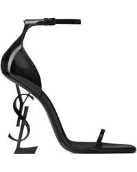 Saint Laurent - Opyum 110 Patent Leather Sandals - Women's - Leather - Lyst