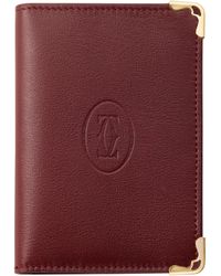 Cartier - Leather Must De Business Card Holder - Lyst