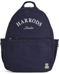 Harrods - Cotton Embroidered Emblem Backpack - Lyst