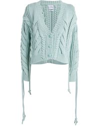 Hayley Menzies - Cropped Cable-knit Cardigan - Lyst
