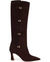 Malone Souliers - Suede Buckled Nolan Knee-High Boots 70 - Lyst