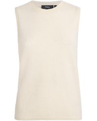 Theory - Brushed Cashmere Sweater Vest - Lyst