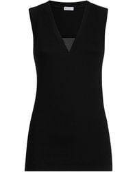 Brunello Cucinelli - Embellished Stretch-Cotton T-Shirt - Lyst