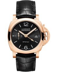 Panerai - Goldtech Luminor Quaranta Bitempo Watch - Lyst