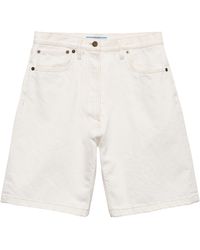 Prada - Old Denim Shorts - Lyst