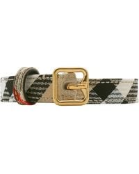 Burberry - Thin Check B Buckle Belt - Lyst