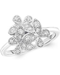 Graff - Mini And Diamond Triple Butterfly Ring - Lyst