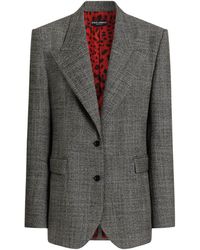 Dolce & Gabbana - Virgin Wool Oversized Blazer - Lyst