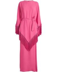 ‎Taller Marmo - Fringed Bohemian Kaftan Maxi Dress - Lyst