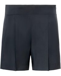 Max Mara - Virgin Wool Pleated Shorts - Lyst