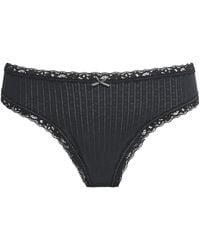 Skims - Pointelle Lace-Trim Thong - Lyst