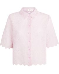 FRAME - The Paisley Eyelet Shirt - Lyst
