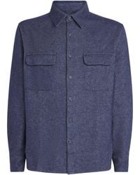 Sandro - Cotton Flannel Shirt - Lyst